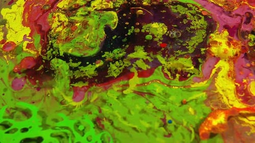 Abstract Oil And Paint Chemical Reaction Paint Background Texture