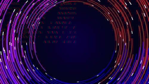 Dynamic Abstract Circular Lines Technology Background