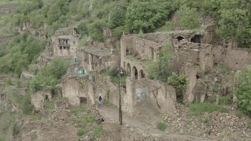 Abandoned in the Mountains the Village of Gamsutl