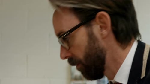 Businessman working in office 4k