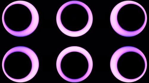 Glowing Purple Circles Loop Animation Background