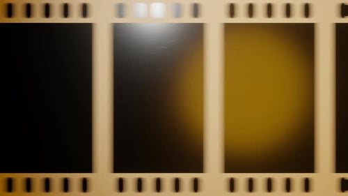 Retro Film Strip Transition with Old Movie Frames