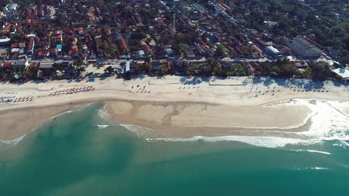 Tropical summer beach. Brazilian beach tourism landmark.