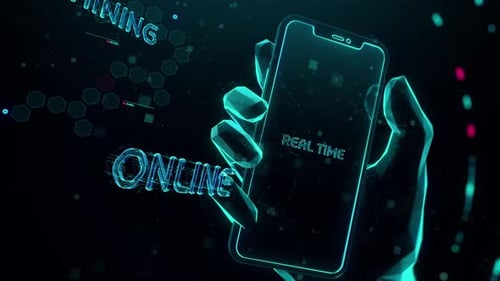 Futuristic Digital Education and Technology Concept Title Reveal