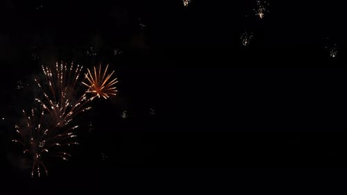 New Year celebration, fireworks