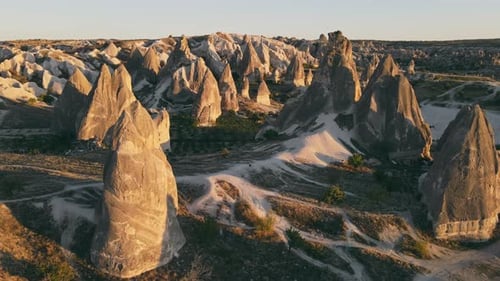 Aerial View of Cappadocia Landscape