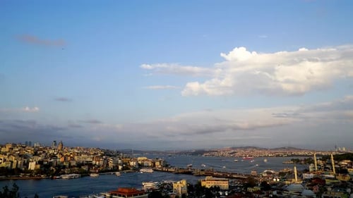 Zeitraffer der Stadt Istanbul