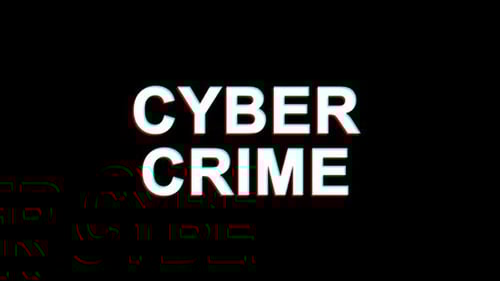 Efecto de falla cibernética: texto, distorsión de televisión digital