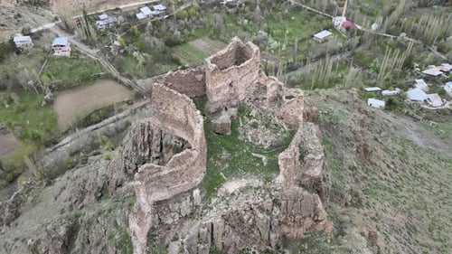 ancient castle ruins in ERZURUM
