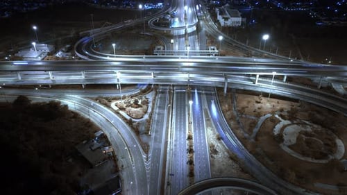 4K : autoroute hyperlapse de métrage pour le concept de transport.