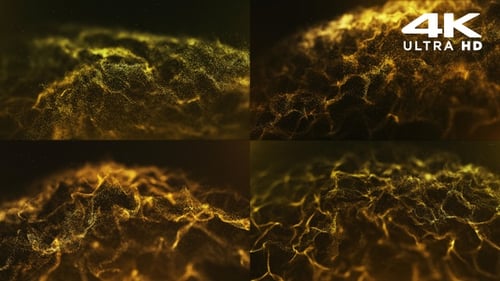 Abstract Gold Particles