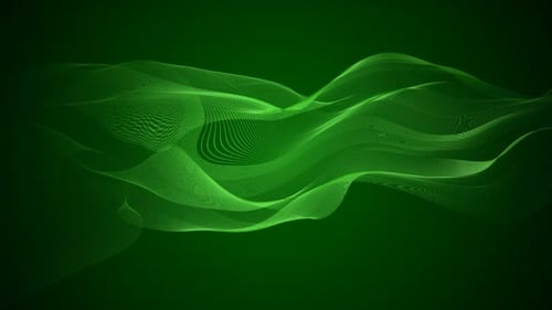 Green Line Wave Animation