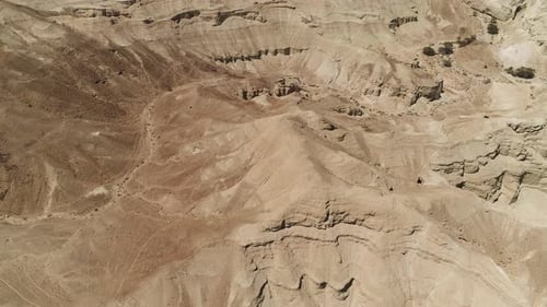 Sweeping Aerial View of Desert Landscape