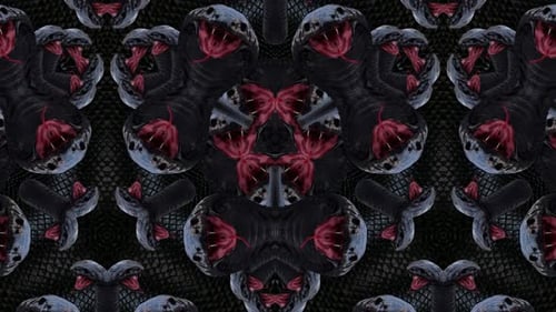 Boucle abstraite de serpents