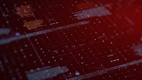 Animated Digital Financial Data Interface with Growing Graph