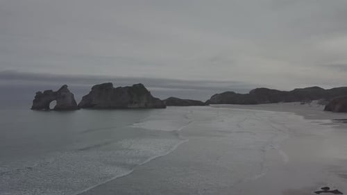 Descent to beautiful beach