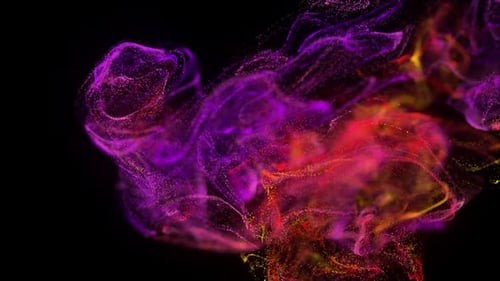 Dynamic Abstract Fluid Particles Background