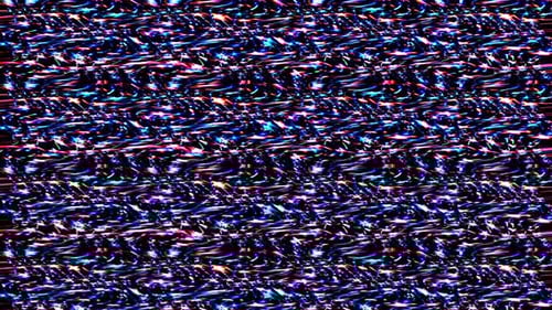 Abstract Glowing Neon Glitch Background Loop