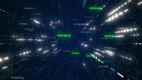 Digital Grid Space Background