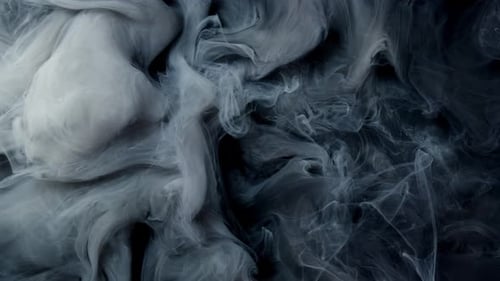 Abstract Smoke Swirls on Dark Background