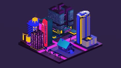 Small house in the middle of the city