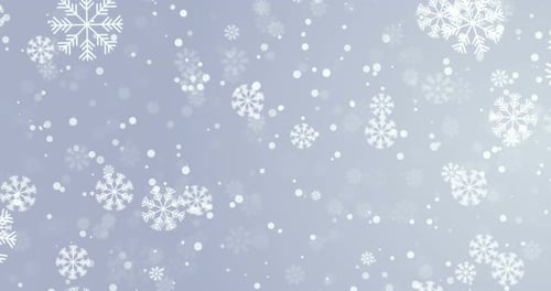 Falling Snowflakes Winter Christmas Background Animation