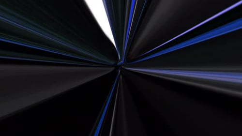 Futuristic Blue and White Light Speed Tunnel Background