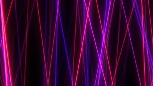 Fly Through Retro Futuristic Synthwave Neon Glow Light Laser Beams