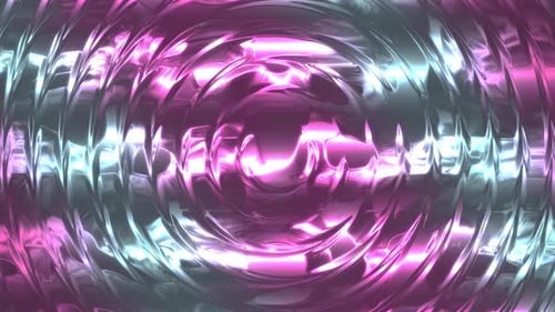 Glossy Waves 4K Pink Blue Background