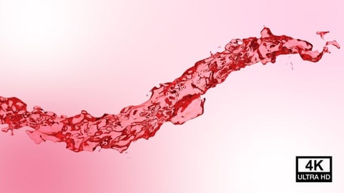Red Water Flow 4K