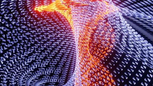 Abstract Geometric Swirling Vortex Energy Loop Background