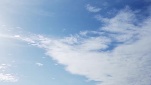 4K Time lapse of beautiful blue sky with clouds background, Blue sky with clouds and sun.