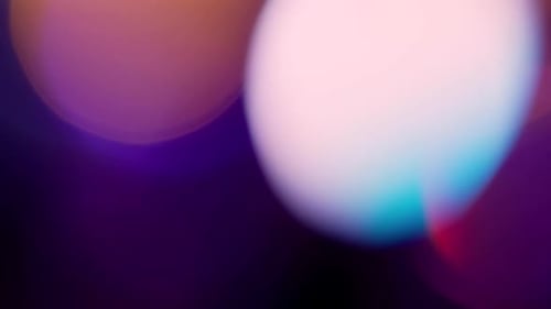 Multicolored Light Leaks Footage on Black Background Stylizing Video Transitions Bokeh Effect
