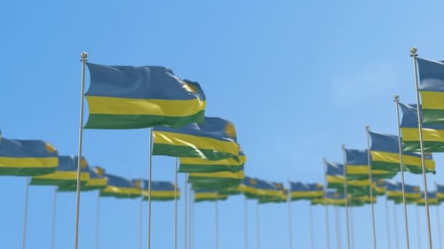 Animación de la hilera de banderas
