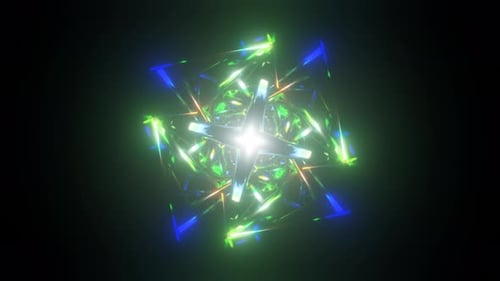 Beautiful Colorful Trippy Pattern Animation Visual 3D Mandala Spiritual Tunnel with Sacred Geometry