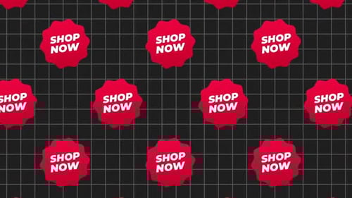 Shop Now Red Tag Text Background