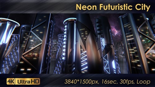 Ciudad futurista de neón 2