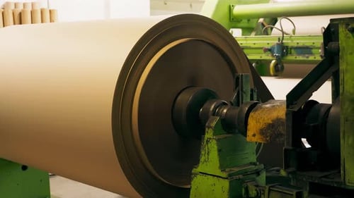 Manufactoring Equipment Produce Paper Machine Shafts At Paper Mill
