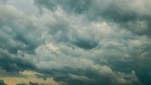 Dramatic Time-Lapse of Dark, Cloudy Sky