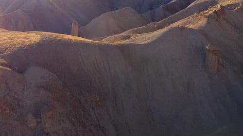 Aerial shot of rock formations near Grand Junction Colorado