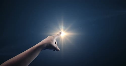 Handbenutzender Bildschirm mit digitaler Schnittstelle