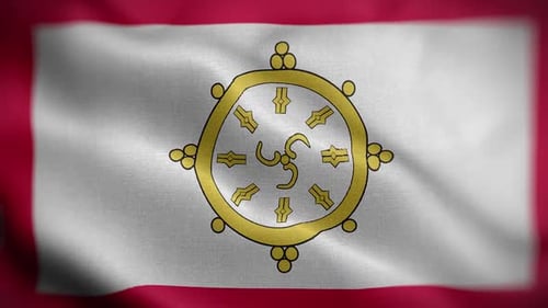 Sikkim-Flagge texturierter, wehender Fronthintergrund HD