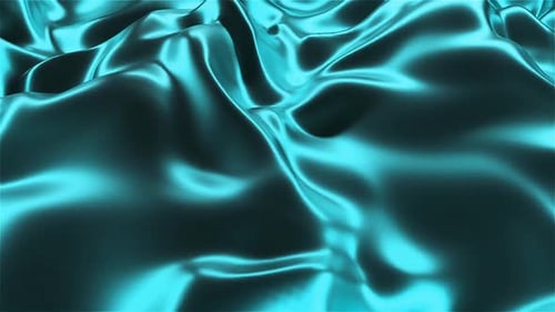 Animated Fluid Metallic Waves Abstract Background Loop