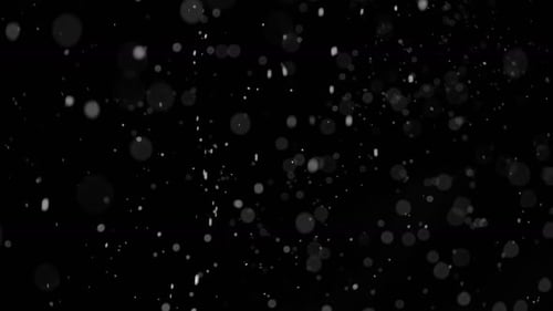 Abstract Footage of White Blurred Lights on Black