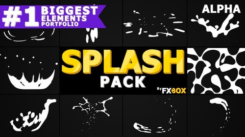 Hand Drawn Liquid Splash Effects for Text and Logo Reveals