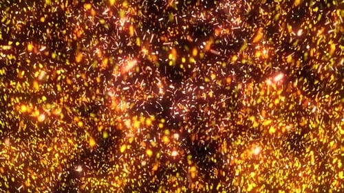 Yellow-red explosive particles