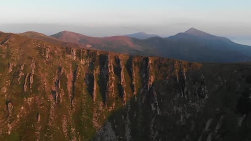 Rocky Mountain Peaks and Slopes Aerial View