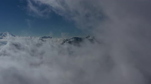Aerial View of Clouds at Sunrise