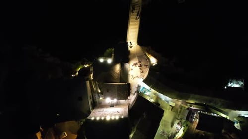 Stari Most bei Nacht