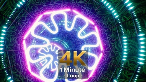 Grass Garden VJ Tunnel 4K